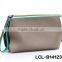 LCL -B1309023 raw cut bi color pvc semi pu cluth envelope cosmetic bag doument holder mini pad pouch