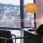 Reeded clear glass table light frosted glass table lighting