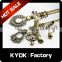 KYOK China supplier 28mm wrought iron decorative gold curtain rod finials