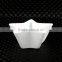 Pentagram personality white ceramic dish