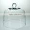 High quality glass cloche for cake/cream/cake/flower