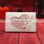 Manufactored heart-shaped with butterfly Royal wedding party card invitations with PVC