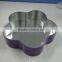 Durable flowered shaped metal tin storage box for girls