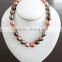 Contemporary professional pearl necklace with flower