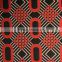 57 polyester 43 rayon cationic dye geometric pattern jacquard fabric