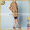 Fashion Style Custom Suede Collarless Long Women Coat                        
                                                Quality Choice