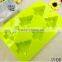 Hot sale Eco-friendly 6 Cavity Christmas Tree Silicone cake mold Soap molds