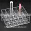 Clear Acrylic 24 Trapezoid Holder Display Stand Cosmetic Organizer Makeup Case