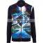 sublimation printing thick winter satin jacket for men