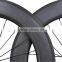 100% Hand Build Bicycle Wheels 700c Carbon Bike Wheels 700c 88mm Clincher, 700C 88mm Clincher Carbon Wheelset Road Bicycle