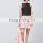 Lady Fashion Style Blush Midi Fluted Hem Skirt With OEM Services