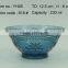 press Wine goblet,Hiball,DOF, sundae cup color glass in ink blue with sakura design embossed