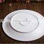 New bone china tableware dinner white round plate and dish for wedding restaurant