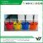 Hot sell good cheap 42 Liter HDPP double handle rolling supermarket plastic shop basket with castor (YB-W019)