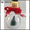 Light Bulb Christmas Tree Ornament Snow Globe