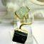 Tourmaline & Aquamarine Rough Natural Gemstone Ring, 925 Solid Sterling Silver Ring, Designer Vermeil Bezel Ring
