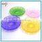 colorful round glass plate elegant glass dinner set                        
                                                Quality Choice