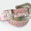 2015 Hot Sale Western rhinestone croc skined leather belt, western belt