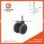 PA+PVC black gray small chair caster 35mm furniture casters wheels with thread from Guangzhou Hardware