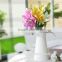 PU artificial Lily multi-color lily inwhite ceramic pot for home decoration