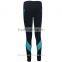 2015 New Women's Sport Leggings Pants Patchwork Lady High Waist Stretched Leggings Gym Fitness Pants Running Wear