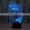 3D Optical Night Light Dolphin 7 RGB Light Colors 10 LEDs AA Battery or DC 5V Mixed Lot