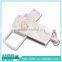 Best sale mini swivel crystal usb stick with logo custom