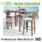 Hot Sale Garden Wicker Bar Table and Chairs