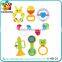Eco-friendly plastic baby rattle toy set musical instruments bottle for sale