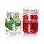 1L 1.5L 2.2L High quality glass storage jar/glass jar with metal clip/glass airtight jar