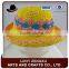 many colors girls hand crochet straw hat