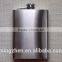 Factory supply jagermeister stainless steel hip flask gift set