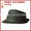 High quality non woven carnival decorate black felt cheap fedora hats
