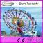 Factory Product Thrill Amusement Park Freak Out Rides Brave Turntable for Sale With High Quality