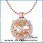 DIY Jewelry gold Crystal 60cm Long Chain Coin Necklace
