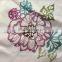 vintage floral print pongee fabric for jacket home textile