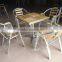 ZT-1042T aluminum patio square ash table
