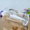 Big volume drinking glass cup with decal tableware