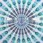 Home Decorative Tapestry, Blue Color Mandala Round Tapestry, 100% Cotton Printed Wall Hanging Tapestry