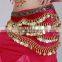 310 coins belly dance waist chains belt,colorful waist chain,Nile lumbar chain dance performances chain