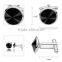 Europe high polishing cufflinks silver metal copper silver cuff link crytsal for men shirts