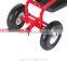Outsunny Red Rolling Garden Cart with Bucket Basket