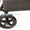Outsunny Adjustable Outdoor Rattan Lounge Chair / Chaise Lounger w/ Cushion