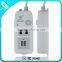 extension wall electrical switch usb socket power strip with 2 usb port output
