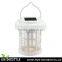 Item No.66282 Plastic Solar Led Lantern White Black Green Ningbo China Solar Outdoor Hanging Light
