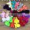 Satin Bow Baby Headband 4inch Fabric Bow with Elastic Headband for Baby Accessories Kids Headband