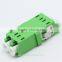 Flangeless LC APC DX fiber optic adapter