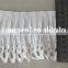 100% water soluble lace trim eyelet flower embroidery pleated fabric for ladies dress