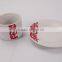 Red Cloud Elegant Ceramic Porcelain Dinnerware Set Plates And Cup