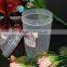 Best BPA free 300ml PP shaker bottle for milk shake with seal tight beaker